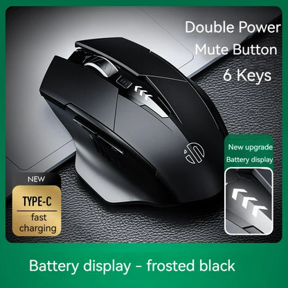 Inphic F1  2.4G BluetoWireless Mouse Office Silent Mouse  Rechargeable 6 Efficient Buttons Gaming Mouse For  Laptop Tablet PC