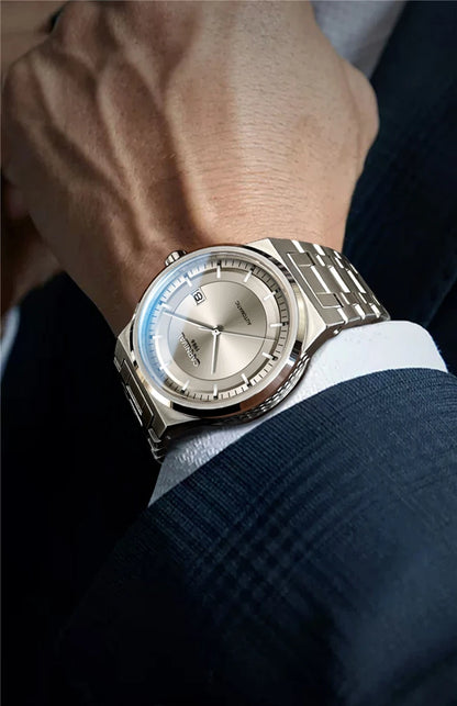 Reloj CARNIVAL Mens Tungsten Mechanical Watch Brand Luxury NH36 Automatic Movement Wristwatches for Men Waterproof Montre Homme
