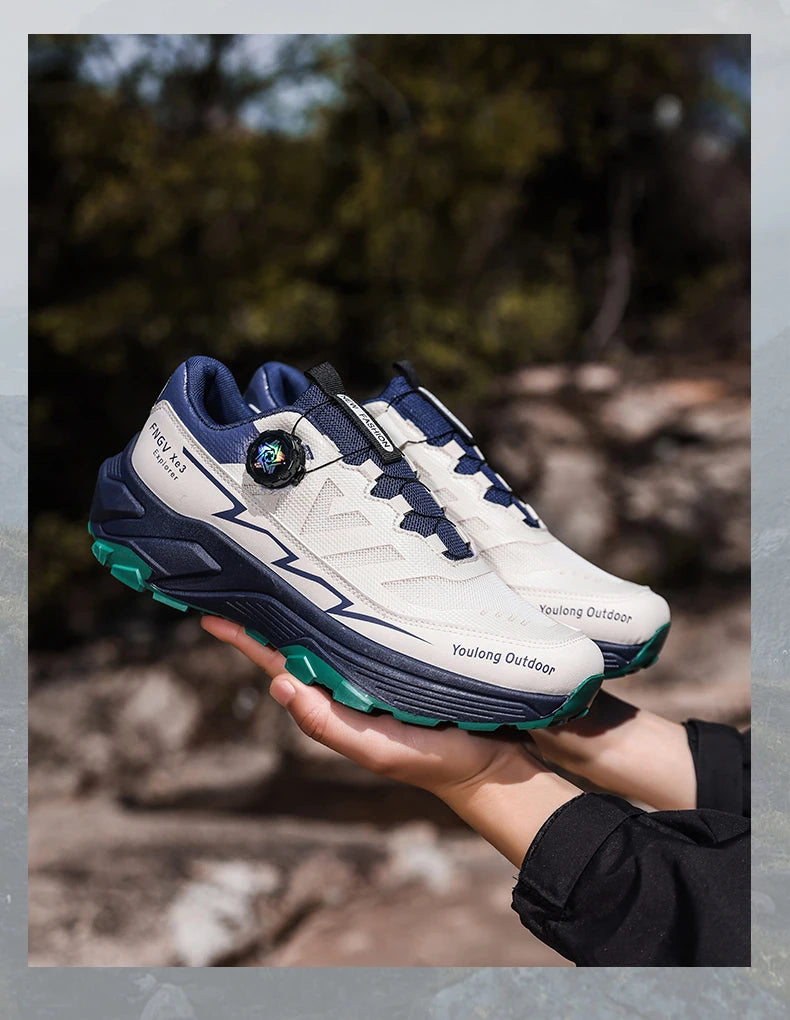 Herren-Sneaker Casual Outdoor rutschfest stoßdämpfend vielseitig Offroad-Wanderschuhe bequeme Laufschuhe für Herren mit weicher Sohle
