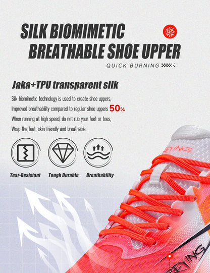 IRUNSVAN Co-Branded Fast Burning 1.0 Carbon Plate Running Shoes for Men's Marathon Training Shock-Absorbing and Breathable