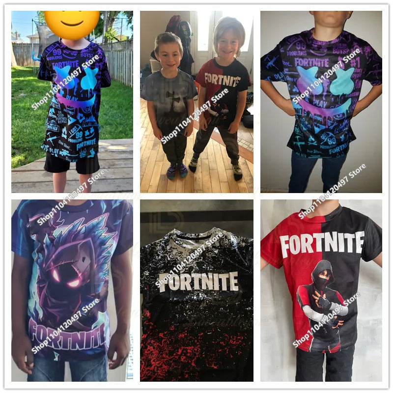 2-14Y Fortnite-sweatshirt voor kinderen met print, hoodie-sweatshirts voor jongens en meisjes, modieus Harajuku-jack, kinderkleding, games-cosplaykostuum