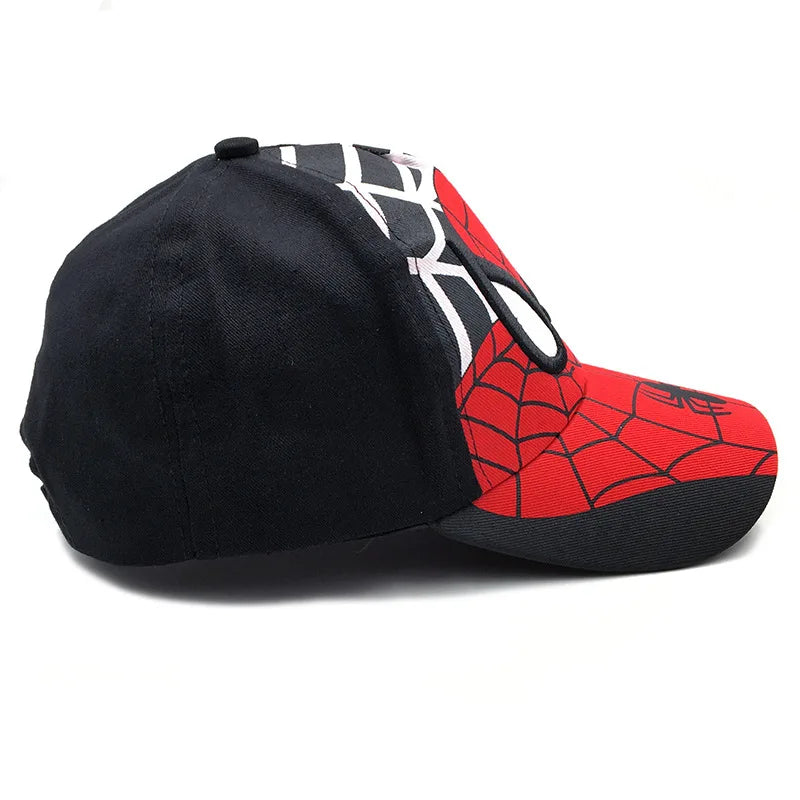 Marvel Spider-Man anime figurka, baseballová čepice, bavlněná čepice s kšiltem, studentská, pánská, dámská, kreslená, outdoorová, sluneční, kostýmová, dárek k narozeninám