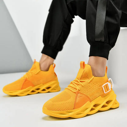 Hot Sale Fashion Purple Casual Sneakers Women Men Blade Running Shoes Big Size 48 Light Breathable Sports Shoes Men Mesh Sneakers