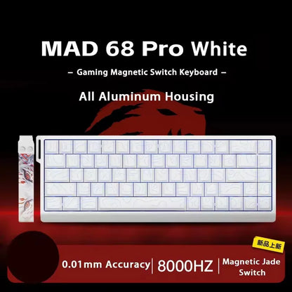 MADLIONS MAD 60/68HE Gaming Magnetic Switch Keyboard Wired Key Web Drive Custom 8K 61/68 Return RT Adjustable Keystroke Hot Swap