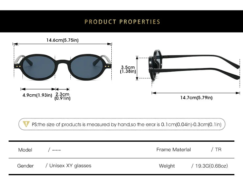 2026 Retro Small Round Frame Eyewear | Double Gold Rivet Accent | High-End Styling Sunglasses