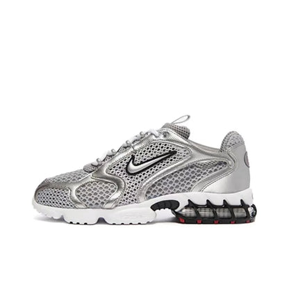 Nike Air Zoom Spiridon Cage 2 Unisex Low-Top Freizeitschuhe, sportlich, strapazierfähig, Grau/Rot, Lifestyle-Footwear CJ1288-600