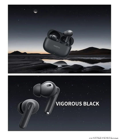 realme Buds T310 Earphones 46dB Active Noise Cancelling HiFi Wireless Headphones Bluetooth 5.4 Game Music Headset Long Standby