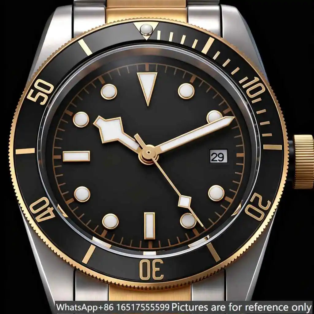 40mm luxury men's watch, made of 904L steel, automatic movement--t