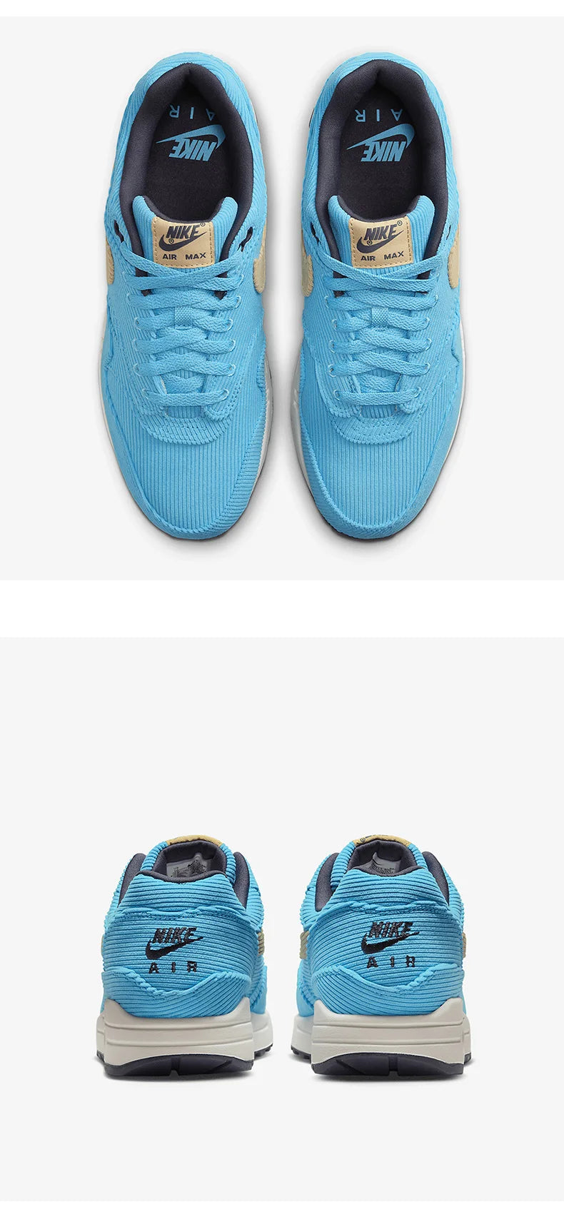 Offizielle originale Nike Air Max 1 Low-Top-Sports- und Freizeitschuhe mit Luftdämpfung für Damen und Herren FB8915-400