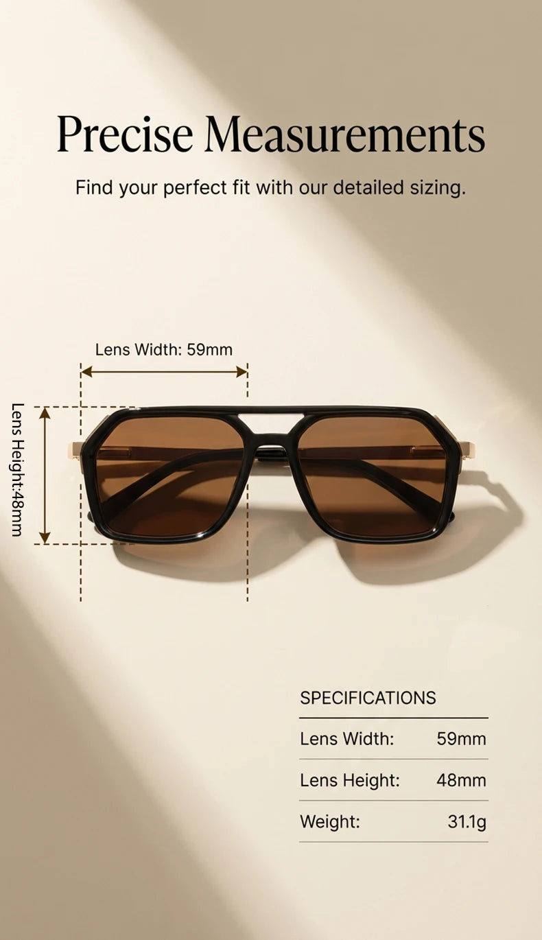 Vintage Steampunk Polarized Sunglasses Women Double Bridge Black 2026 Luxury Designer Driving Shades For Lady Fashion Eyewear