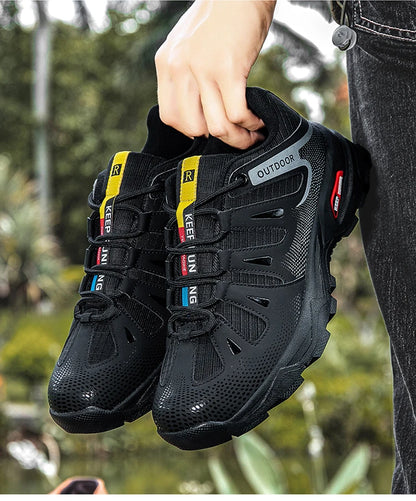 New Outdoor Men's Shoes Men's Anti-Slip Mountaineering Shoes Travel Hiking Adventure Footwear Fashionable Casual Sneakers