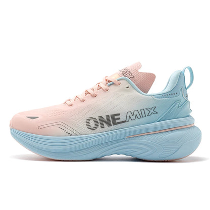ONEMIX Bumper Max Jogging Running Shoes, Unisex Lightweight Sneakers, Road Wear-Resistant, Fashion Sports Fitness Shoes