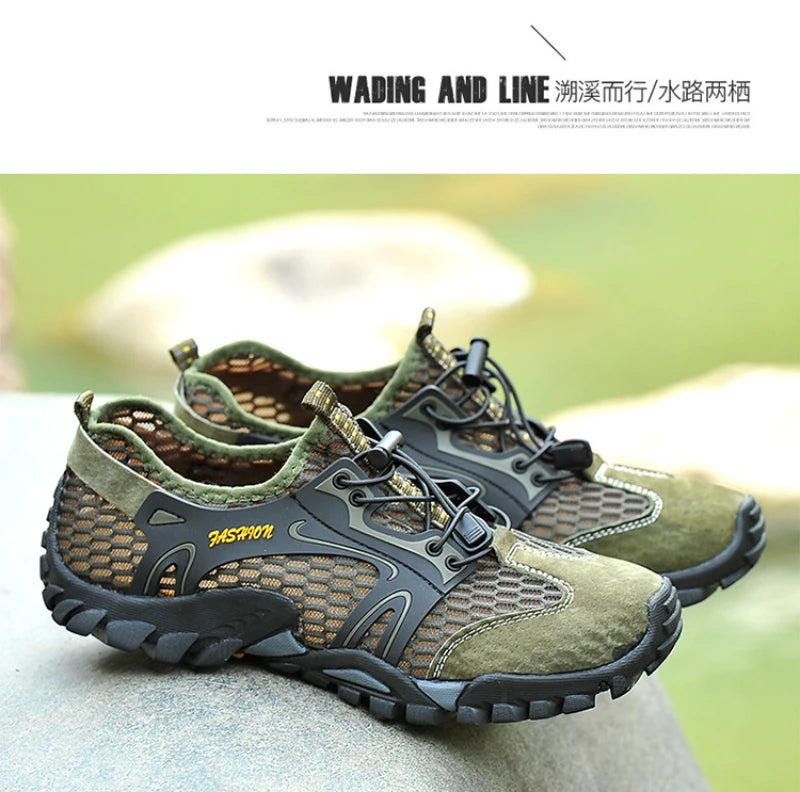 Breathable Outdoor Hiking Shoes Sports Wading Shoes Fishing Men's Shoes Summer Casual Sandals Comfortable and Breathable