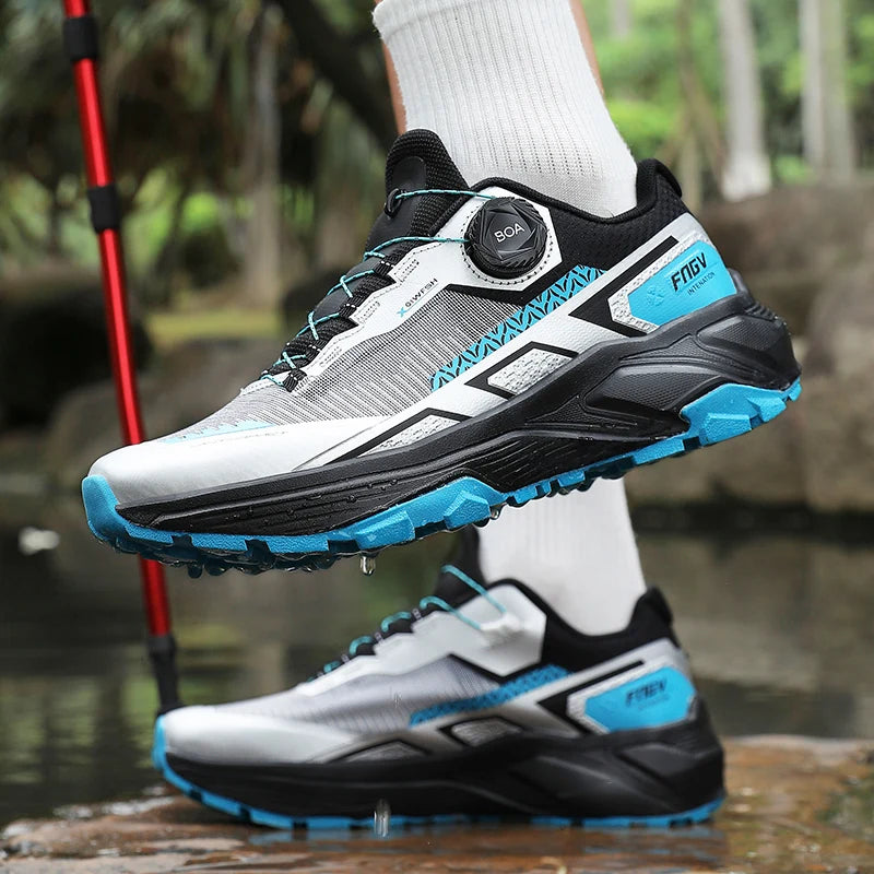 Frühlings- & Sommer-Laufschuhe für Herren – Outdoor-Wanderschuhe, abriebfeste Trailschuhe mit BOA-Verschluss, atmungsaktiver Sport- & Freizeitstil