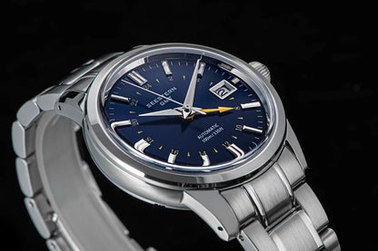 SEESTERN Men's Automatic Mechanical Wristwatch NH34 GMT Movement 10bar Waterproof Domed Sapphire Crystal Watch Limited S446 New