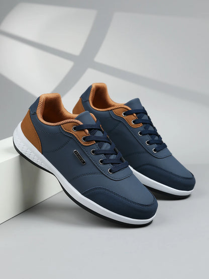 New Men's Four Seasons Waterproof Walking Shoes Casual Leather Sports Shoes Non-Slip Camping Shoes Men's Tennis Shoes