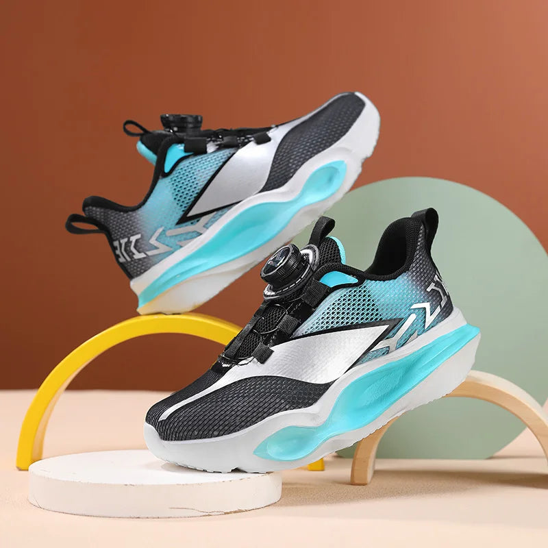 Kinder-Sneaker, modisch, mit dicker, weicher Sohle, Dämpfung, elastisch, lässig und bequem – neue leichte Mesh-Tennisschuhe und Jogging-Schuhe
