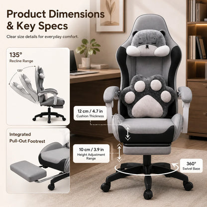 AOLIVIYA Gaming Chair Live Streaming Game Seat Adjustable Reclining Computer Ergonomic Long Sitting Internet Cafe Swivel
