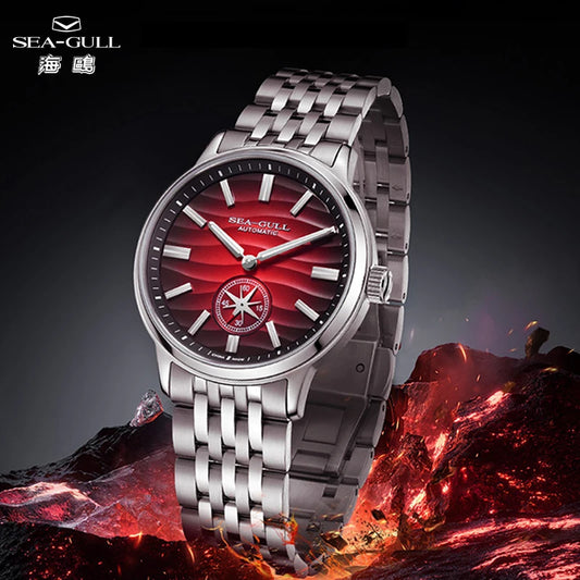 Seagull Watch 39.5mm Men's Watch 5Bar Waterproof Automatic Mechanical Watches Luminous Watches for Man 6180 relogio masculino