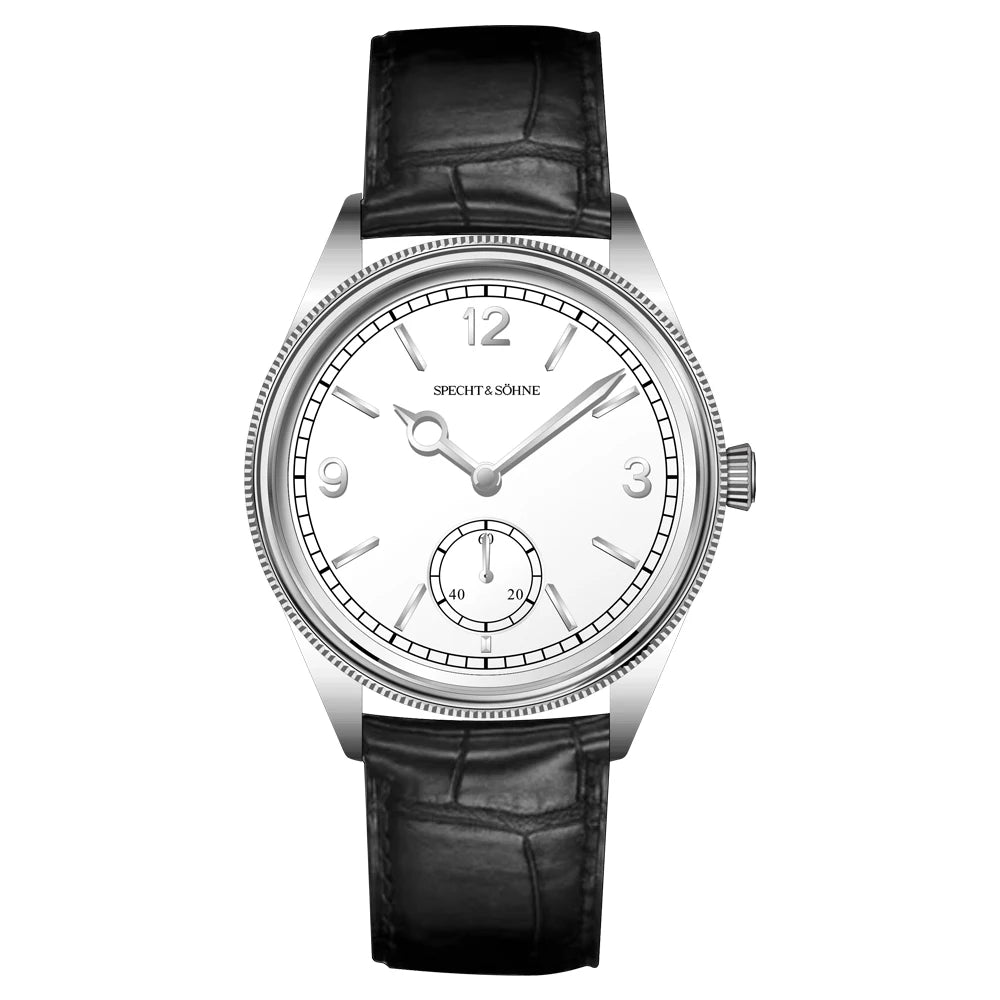 New Specht & Söhne 1908 Classic Men's Watches Mechanical Watch Genuine Leather Stainless Steel Business Wristwatch Waterproof