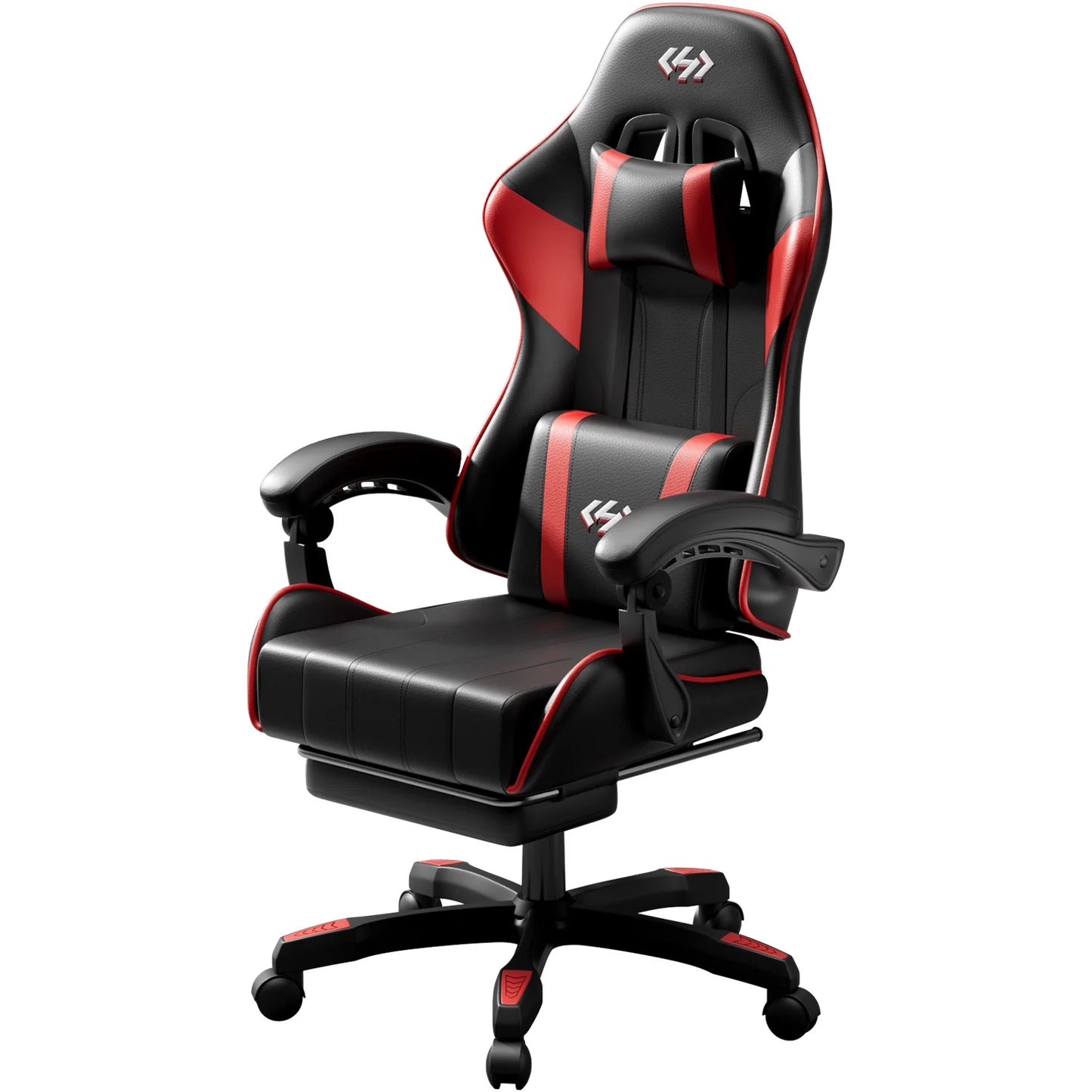 Ergonomic Gaming Chair, Computer Office Chair with Footrest Headrest, Adjustable Height & Backrest Office Chair for Adult
