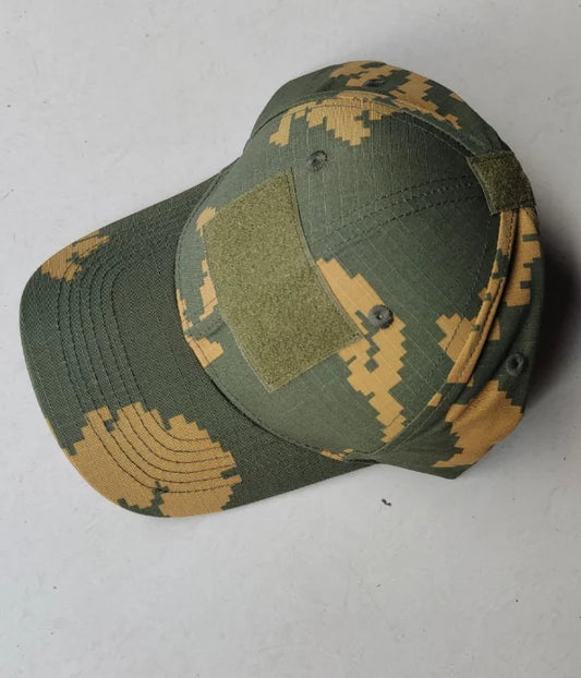 Russian Yellow Flower Camouflage Baseball Cap Man Summer Hat
