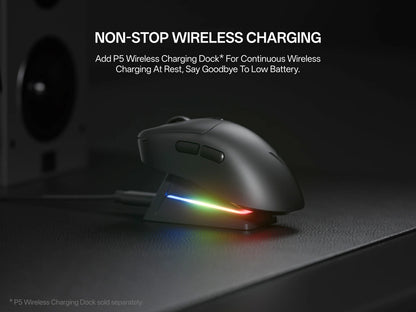 Rapoo VT3Pro GEN-1 Wireless Gaming Mouse 59g Lightweight 8KHz Polling Rate 26000DPI 9 Programmable Buttons Optical Sensor