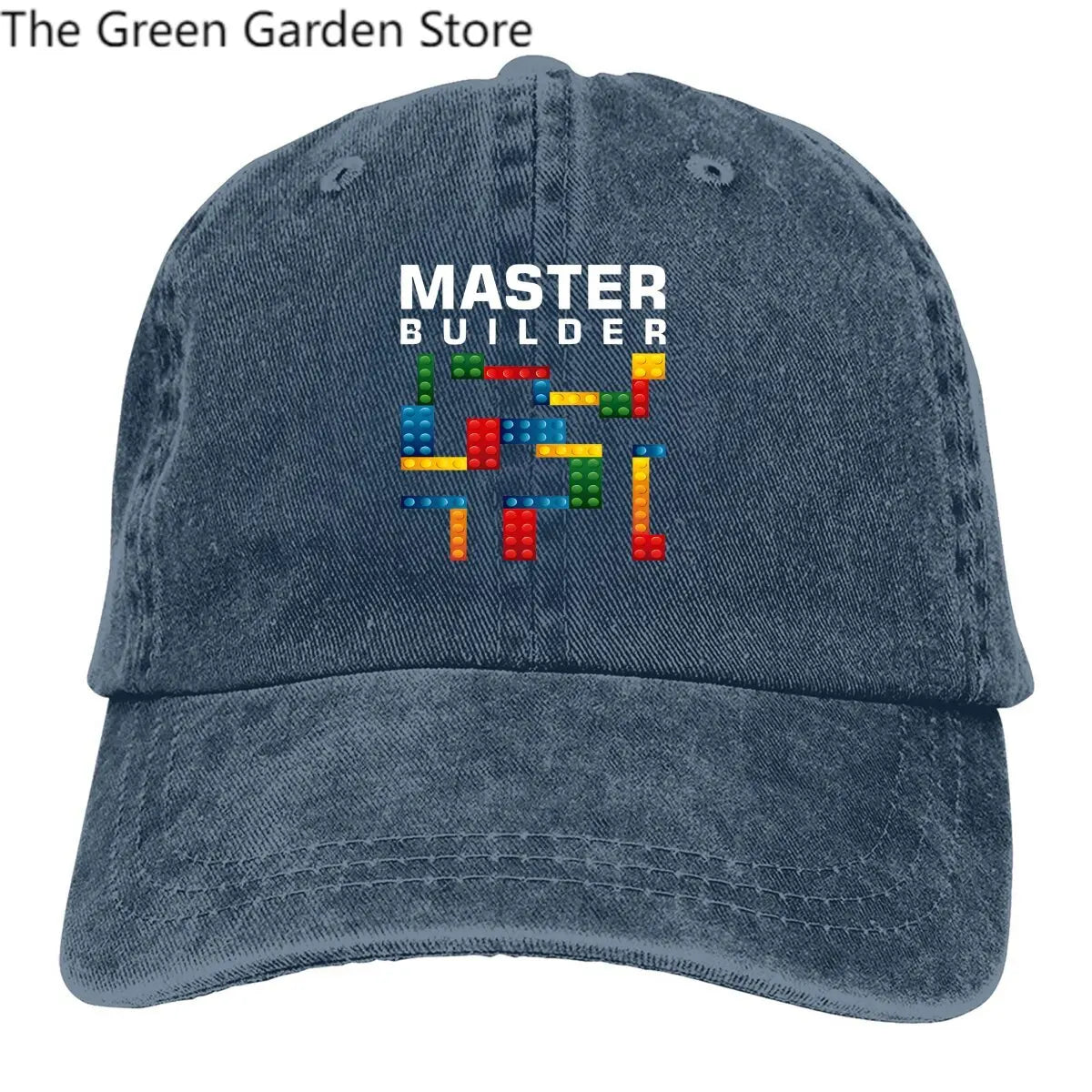Building Blocks Multicolor Hat Peaked Men's Cap Cool Master Builder  Building Blocks Personalized Visor Protection Hats
