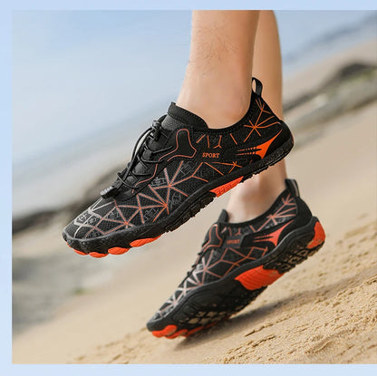 New Barefoot Wading Shoes Men and Women Mesh Quick-Drying Beach Shoes Outdoor Non-Slip Swimming Shoes Unisex Water Sports Shoes
