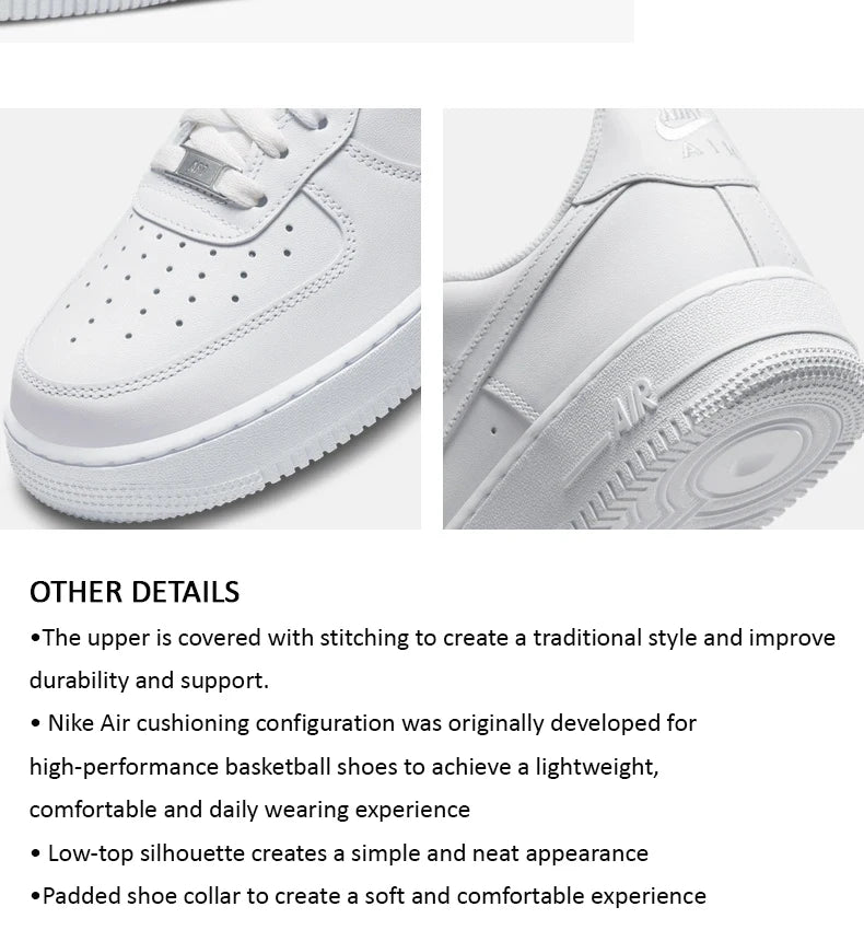 Zapatillas Nike originales para hombre y mujer, nuevas AIR FORCE 1, zapatillas de skate clásicas de moda, AF1 casuales DD8959-100