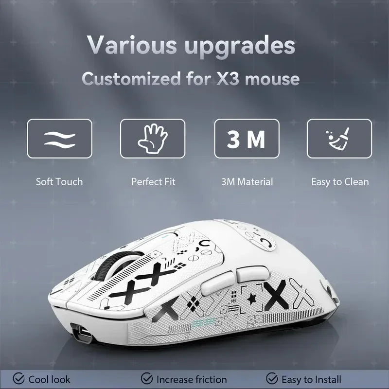 ATTACK SHARK X3 Ultra-Light Wireless Mouse - Tri-Mode 2.4G/BT/Wired, PAW3395 26000DPI, 55g, Macro, for Gaming/Xbox/PS/PC/Mac