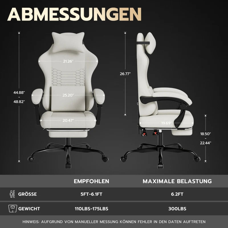 Gaming chairs, office chairs, desk chairs, and swivel chairs. Made with breathable fabric, equipped with 360° swivel casters and seats for easy movement, and featuring soft and comfortable cushions.