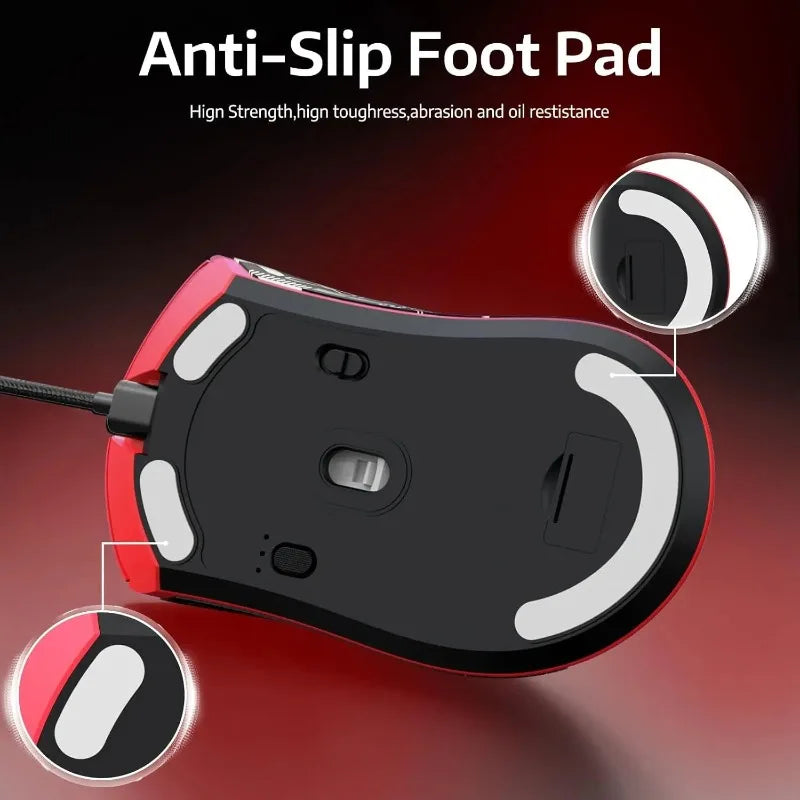 Attack Shark R1 Wireless Gaming Mouse 55g Lightweight 18000dpi PAW3311 Tri-Mode 2.4G/Bluetooth 5.2/USB-C for PC/Mac