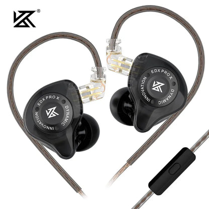 KZ EDX PRO X Wired Earphones HIFI Stereo Bass Earbud Gaming Sport Music Noise Cancelling Headset Detachable Cable