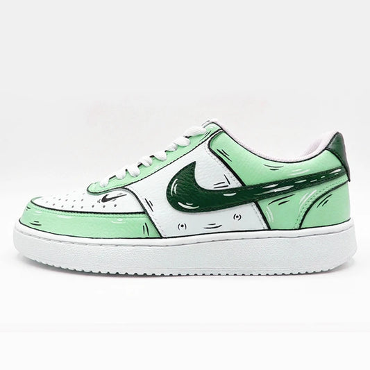 Custom Sneakers Custom Sneakers NIKE COURT VISION  Messy Line Design Couple Matching Shoes Unisex Low-Top Skate  retro shoes