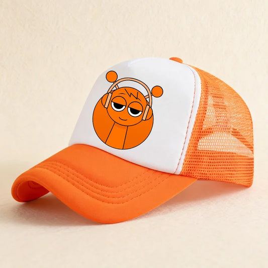 Sprunkis Unisex Baseball Cap Adjustable Summer Parent-child Sunhat Mesh Breathable Outdoor Sport Boy Hip Hop Peaked Hat Gift
