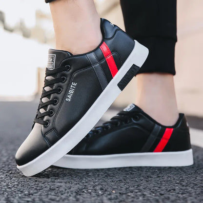 Zapatillas casuales de skate para hombre, blancas, para exteriores y ocio, transpirables, para caminar, planas, Chaussure Homme 39-48