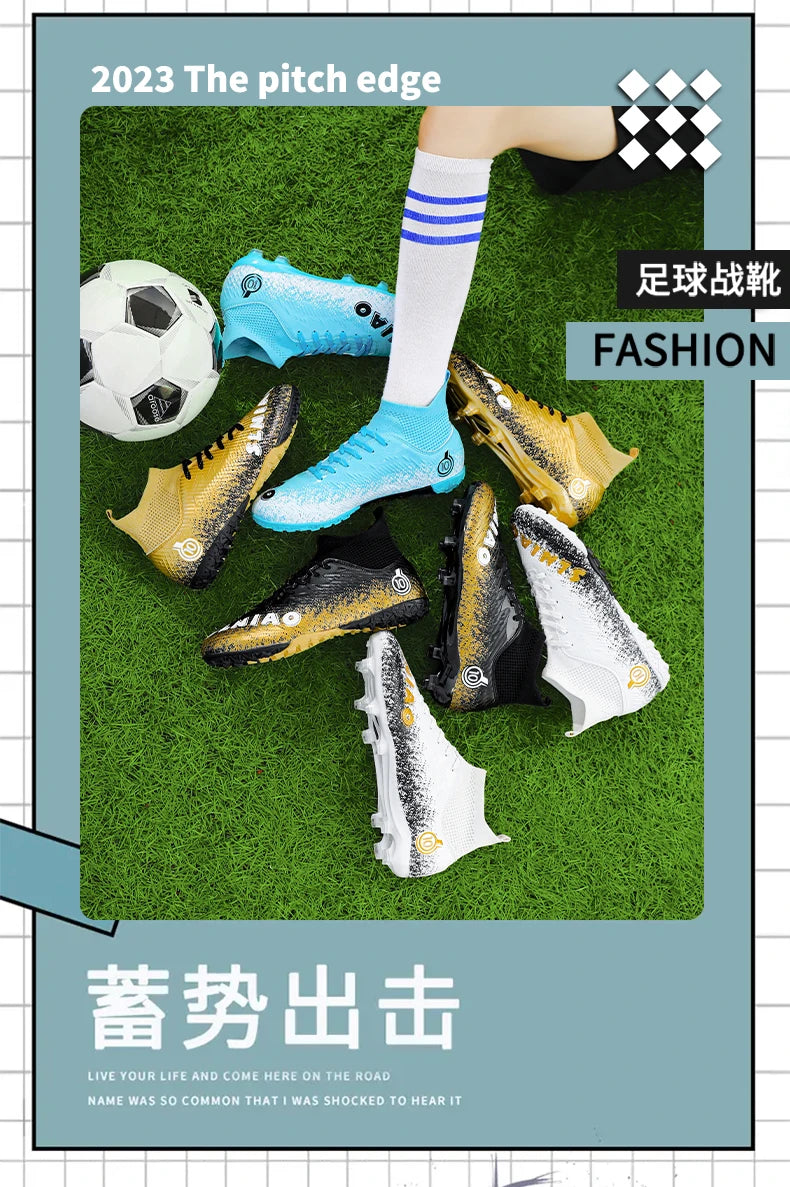 Men's Soccer Shoes Kids Football Boots Women's Professional Soccer Cleats Anti-skid Football Shoes TF/FG Outdoor Football Shoes