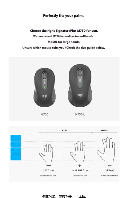 Official Flagship Logitech MX Anywhere 3S Wireless Mouse, Light Sound Bluetooth Laptop, Desktop Computer M750 Series