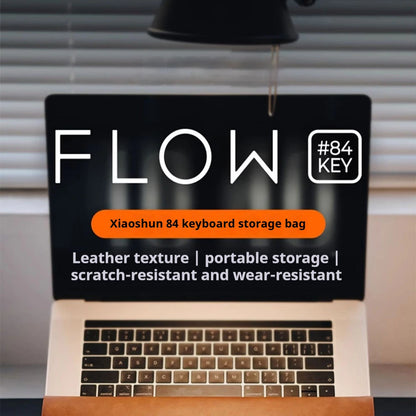 Lofree Flow Lite Wireless Mechanical Keyboard&PU Bag Lighter&Silenter POM Switch 2.4G Bluetooth&Wired Office Typing Gasket 84key