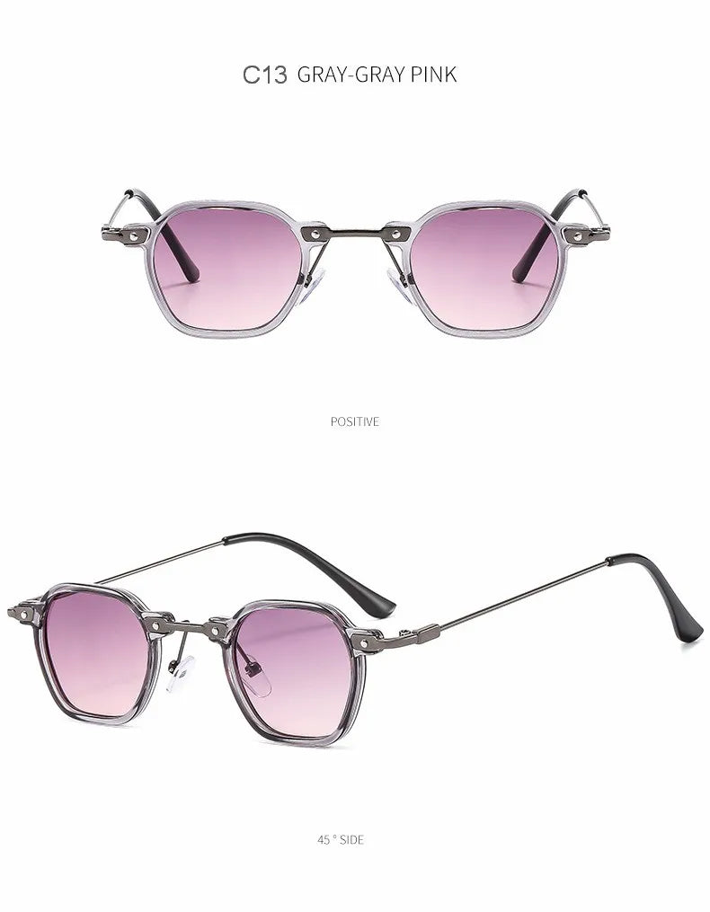 2025 Small Square Sunglasses Riding Driving Sun Glasses Women Men Brand Designer Metal Frame Eyewear Shades Oculos De Sol UV400
