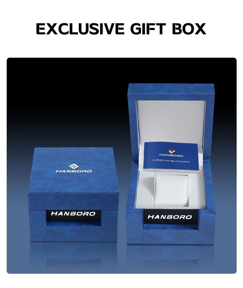 HANBORO Dubai Collection Dubai Characteristic Personalized Dial Frosted Crafted Diamonds Luxury Men's Automatic Mechanical Watch