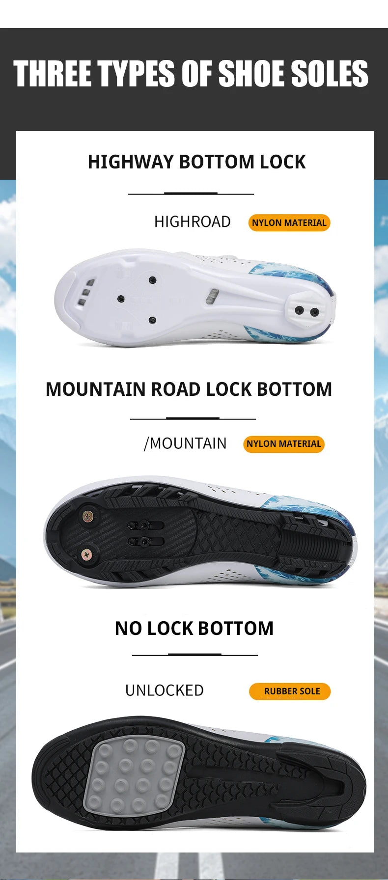 Professional Men's Road Cycling Sneakers, Bike Shoes with SPD MTB Sole, Flat Racing Speed Trail Mountain Bicycle Footwear, Pedal Sports