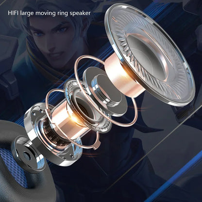 Creative Wired Gaming Headphones High Quality Microphone Led Light Bass Stereo PC Gaming Headset For Computer PS4 PS5 Xbox