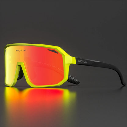 SCVCN New Outdoor Cycling Glasses Bike Sunglasses Men UV400 Eyewear Sports MTB Goggles Bicycle Women Riding Hiking Sunglasses
