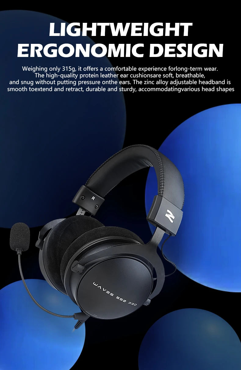 TALOMEN W550x Corded Studio Headphones Stereo Professional DJ Headphones Over-Ear Monitor Headphones with Detachable Cable