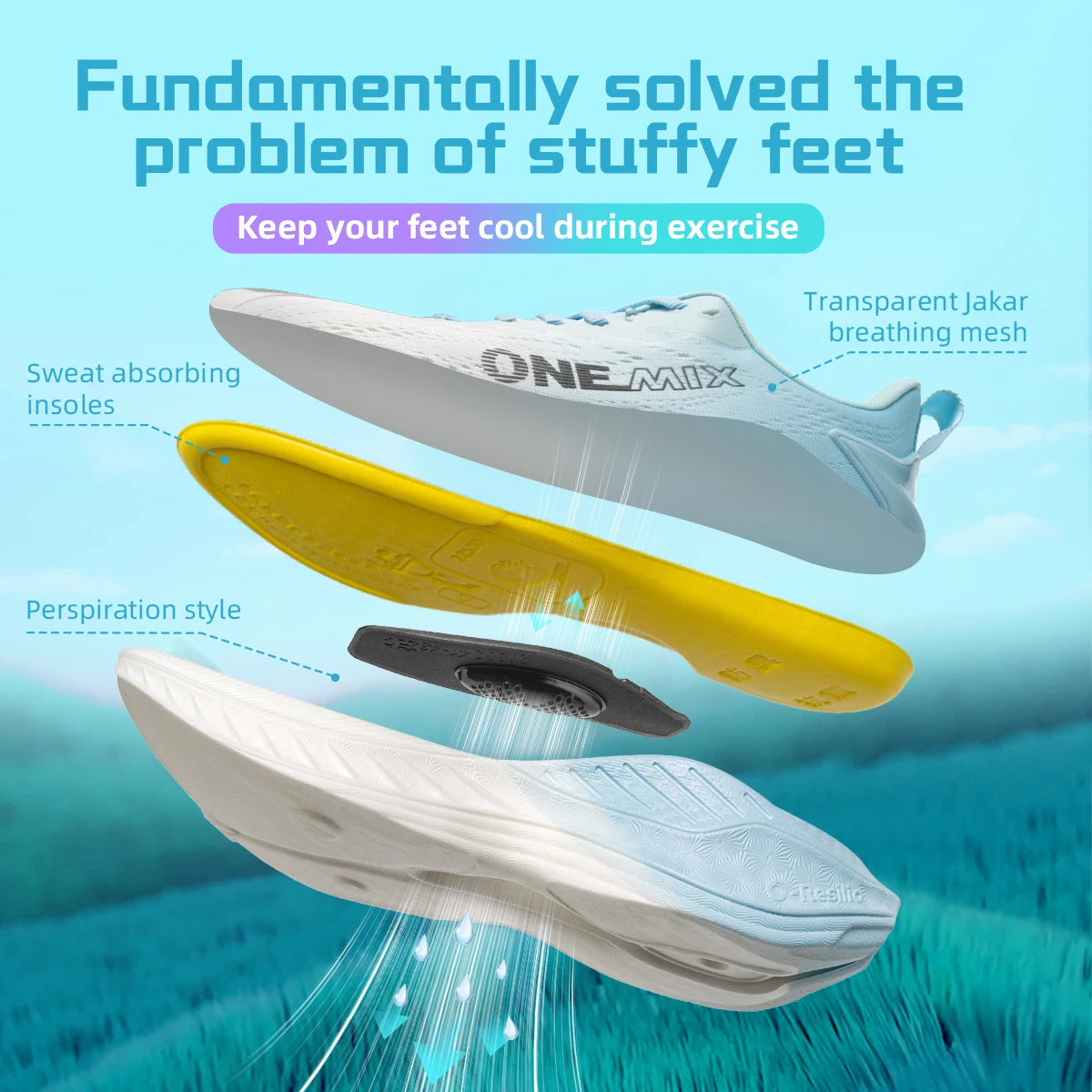 ONEMIX Autumn Sneakers, Breathable Jogging Shoes for Men, Lightweight Women's Sport Sneakers, Men's Gym Shoes, Outdoor Male Sports Shoes