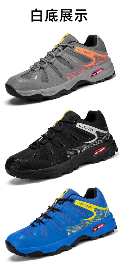 New Outdoor Men's Shoes Men's Anti-Slip Mountaineering Shoes Travel Hiking Adventure Footwear Fashionable Casual Sneakers