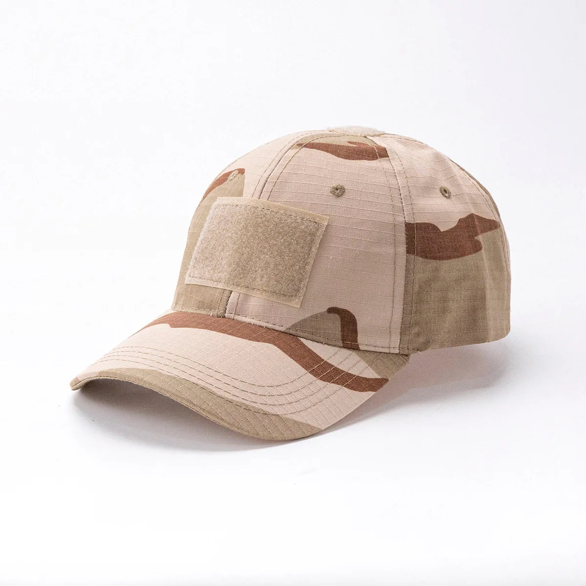 Spring Camo Baseball Cap - Tactical Military Snapback with Hook & Loop Patch Unisex Breathable Sun Hat Outdoor UV Protection