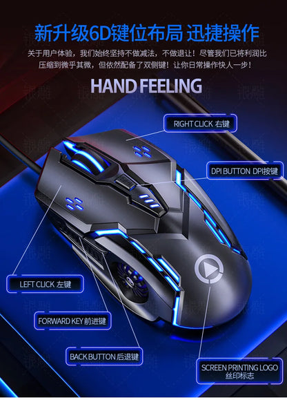 Laser Mouse for PC Gamer Gaming Mouse Ergonomic Mice with LED Backlit USB Mice for Computer Gamer Girl Mouse for Laptop